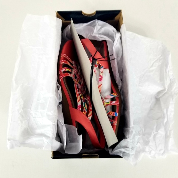 East 5th Reno Open Toe Slingback Heel Sandal Size7 - Picture 6 of 7